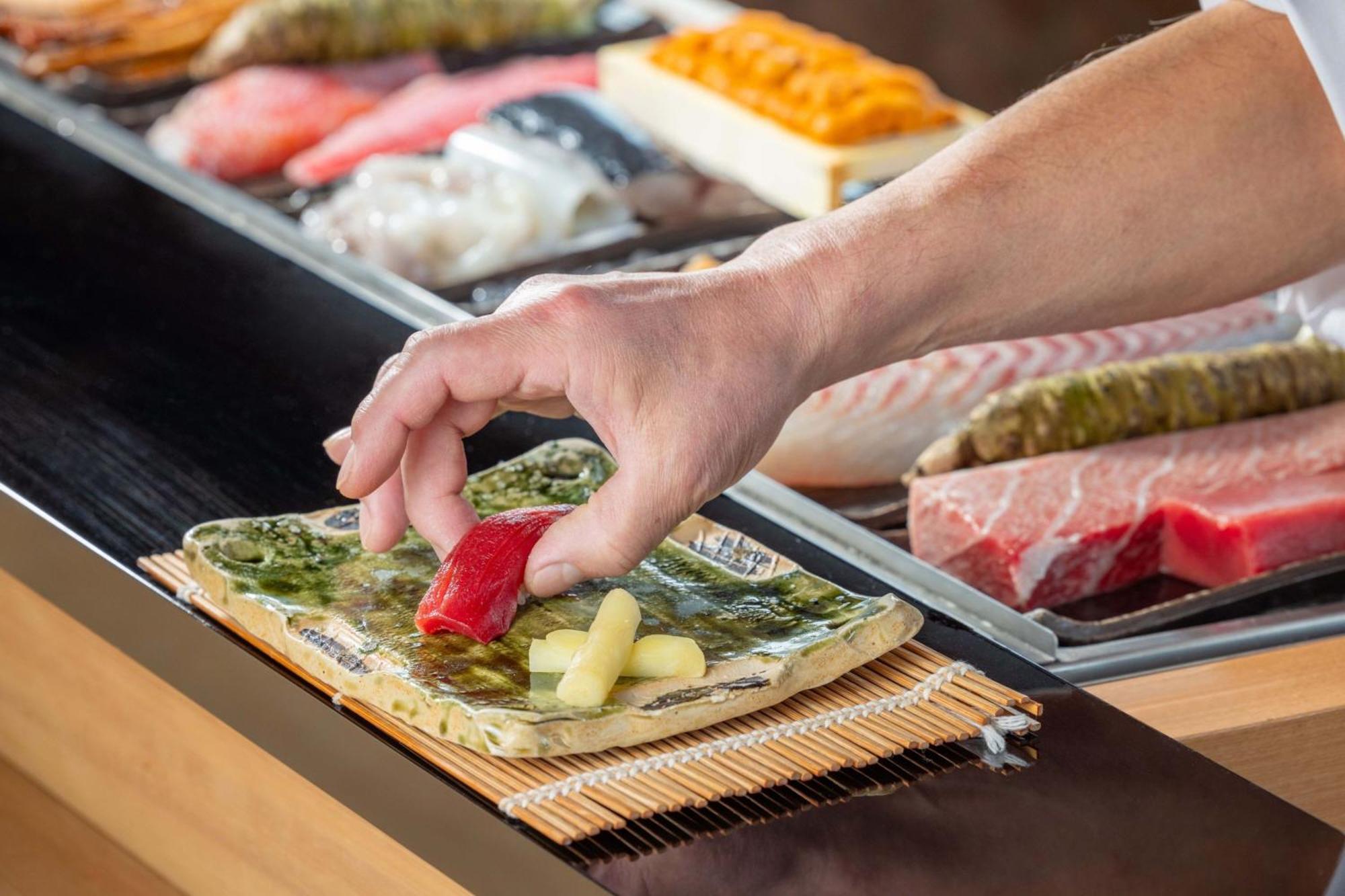 Nagoya Marriott Associa Hotel Ngoại thất bức ảnh Preparation of a sushi roll